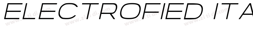Electrofied Italic字体转换